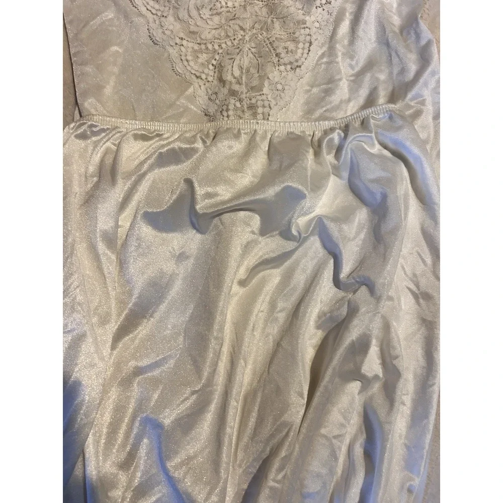Vintage Vassarette‎ & Deena Satin Lace Lingerie Set Slip Nightgown Medium